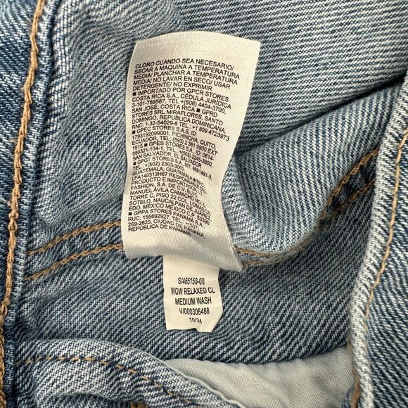 Old Navy Womens Denim Jacket Medium Wash Cotton Relaxed Fit Size M - Picture 7 of 8